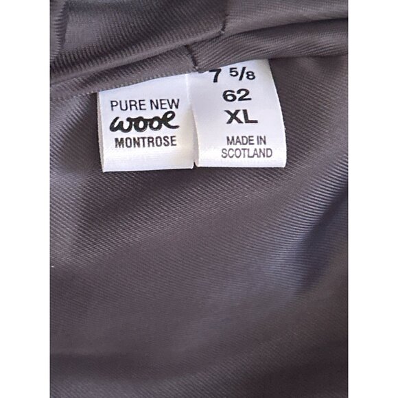 Vintage Red & Green Plaid 100% Wool Old Course St. Andrews Golf Hat/Flat Cap XL - Picture 5 of 6